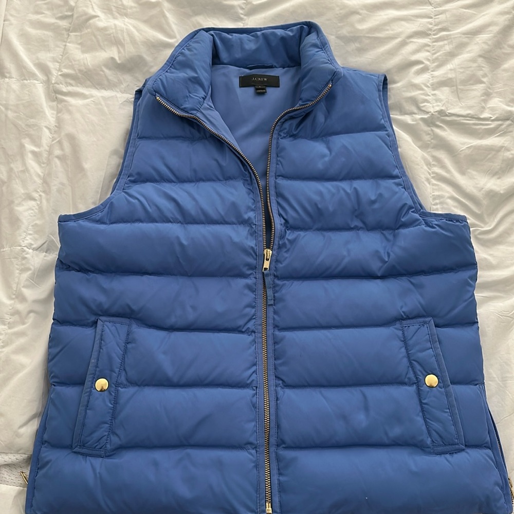 COPY - J.crew light blue vest - women’s large - EUC